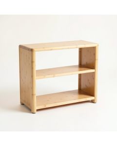 Stone Branch Low Bookcase - Beige (synthetic illustration; no displayed measurements)