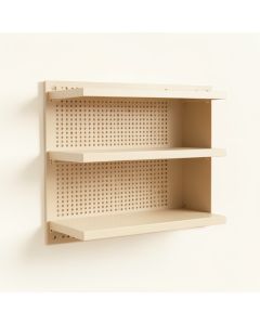 Sage Branch Empty Wall-Mounted Tool Organizer Panel - Beige (synthetic illustration; no displayed measurements)