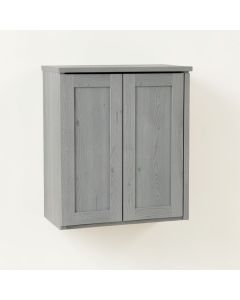 Willow Branch Wall-Mounted Laundry Cabinet - Gray (synthetic illustration; no displayed measurements)
