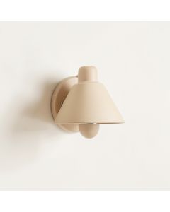 Wren Bridge Wall Sconce Mounted On A Plain Wall - Beige (synthetic illustration; no displayed measurements)