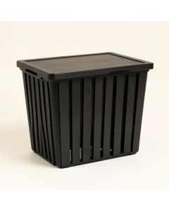 Linden Crest Laundry Hamper - Black (synthetic illustration; no displayed measurements)
