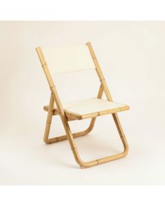Linden Branch Folding Outdoor Chair - Cream (synthetic illustration; no displayed measurements)