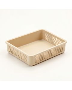 Elm Field Empty Under-Desk Cable Tray - Beige (synthetic illustration; no displayed measurements)