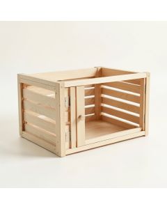 Pine Crossing Empty Furniture-Style Pet Crate - Beige (synthetic illustration; no displayed measurements)