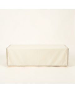 Hazel Edge Flat Bed Sheet - Cream (synthetic illustration; no displayed measurements)