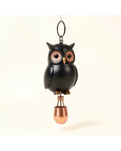 Spriggs Owl Outdoor Garden Decor Wind Chime (synthetic illustration; no displayed measurements)