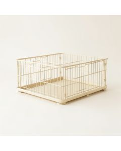 Dune Brook Empty Furniture-Style Pet Crate - Ivory (synthetic illustration; no displayed measurements)