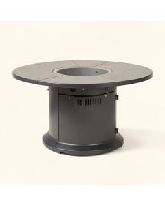Caden Stainless Steel Propane/Natural Gas Fire Pit Table (synthetic illustration; no displayed measurements)