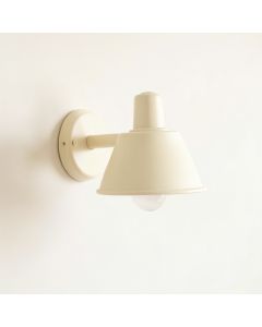 Meadow Bluff Wall Sconce Mounted On A Plain Wall - Cream (synthetic illustration; no displayed measurements)