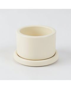 Meadow Arc Empty Candle Holder - Ivory (synthetic illustration; no displayed measurements)