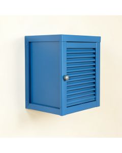 Laurel Bridge Wall-Mounted Entry Cabinet - Blue (synthetic illustration; no displayed measurements)