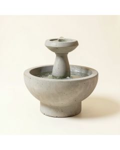 M Weave Concrete Fountain (synthetic illustration; no displayed measurements)