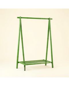 Reed Crest Empty Garment Rack - Green (synthetic illustration; no displayed measurements)