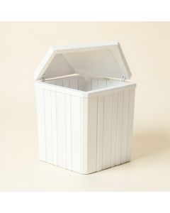 Maple Brook Closed Garden Compost Bin - White (synthetic illustration; no displayed measurements)