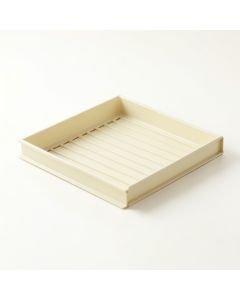 Flint Canyon Empty Under-Desk Cable Tray - Cream (synthetic illustration; no displayed measurements)
