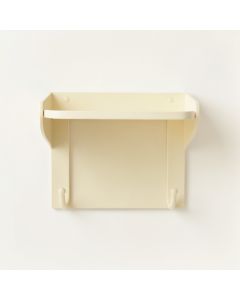 Summit Bluff Wall-Mounted Entryway Organizer Shelf - Ivory (synthetic illustration; no displayed measurements)