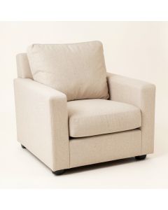 Glen Field Upholstered Armchair - Beige (synthetic illustration; no displayed measurements)