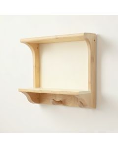 Maple Crest Wall-Mounted Entryway Organizer Shelf - Cream (synthetic illustration; no displayed measurements)