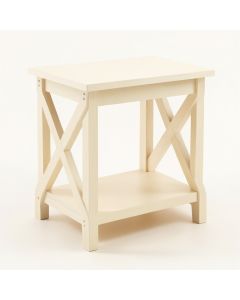 Pine Crest Side Table - Cream (synthetic illustration; no displayed measurements)