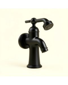 Single Handle Deck Mounted Roman Tub Faucet With Handshower (synthetic illustration; no displayed measurements)