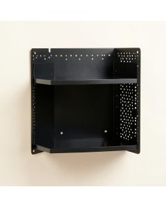 Pine Bend Empty Wall-Mounted Tool Organizer Panel - Black (synthetic illustration; no displayed measurements)