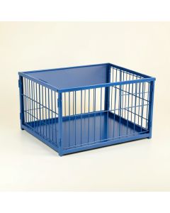 Willow Branch Empty Furniture-Style Pet Crate - Blue (synthetic illustration; no displayed measurements)