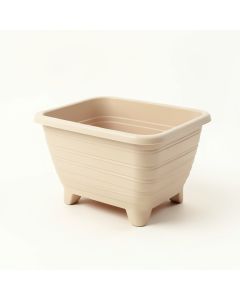 Cove Bend Empty Raised Planter - Beige (synthetic illustration; no displayed measurements)
