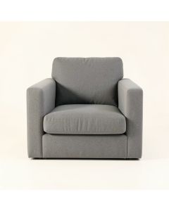 Slate Edge Upholstered Armchair - Gray (synthetic illustration; no displayed measurements)