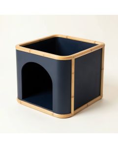 Stone Dale Empty Furniture-Style Litter Enclosure - Navy (synthetic illustration; no displayed measurements)
