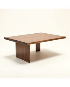 Mcinturff Mid-Century Modern Walnut Finished Coffee Table (synthetic illustration; no displayed measurements)