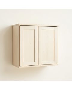 Oak Branch Wall-Mounted Entry Cabinet - Ivory (synthetic illustration; no displayed measurements)