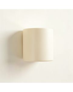Brook Bend Wall Sconce Mounted On A Plain Wall - Ivory (synthetic illustration; no displayed measurements)