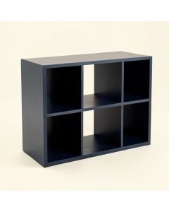 Wren Crest Desktop Shelving Unit - Navy (synthetic illustration; no displayed measurements)
