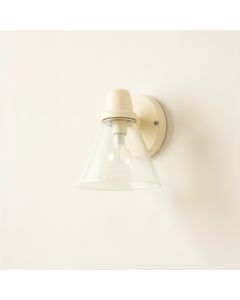 Shore Arc Wall Sconce Mounted On A Plain Wall - Cream (synthetic illustration; no displayed measurements)