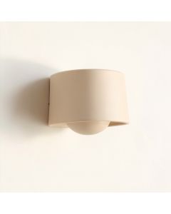 Pine Brook Wall Sconce Mounted On A Plain Wall - Beige (synthetic illustration; no displayed measurements)