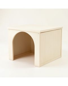 River Bridge Empty Furniture-Style Litter Enclosure - Ivory (synthetic illustration; no displayed measurements)