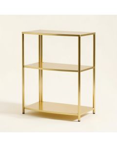76 '' H X 47.2 '' W X 15.7 '' D Aluminum Etagere Bookcase (synthetic illustration; no displayed measurements)
