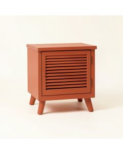 River Arc Nightstand - Terracotta (synthetic illustration; no displayed measurements)