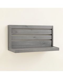 Summit Arc Wall-Mounted Entryway Organizer Shelf - Gray (synthetic illustration; no displayed measurements)