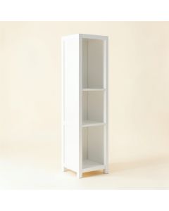 Stone Crest Narrow Cubby Tower - White (synthetic illustration; no displayed measurements)