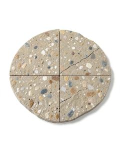 Countryside Sliced Round 1 '' X 2 '' Natural Stone Pebble Tile (synthetic illustration; no displayed measurements)