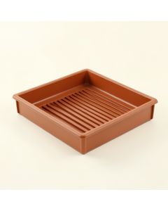 Reed Dell Empty Under-Desk Cable Tray - Terracotta (synthetic illustration; no displayed measurements)