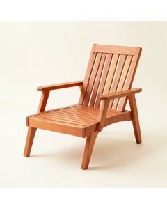 Field Crest Outdoor Lounge Chair - Terracotta (synthetic illustration; no displayed measurements)