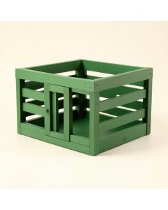 Rowan Bridge Empty Furniture-Style Pet Crate - Green (synthetic illustration; no displayed measurements)