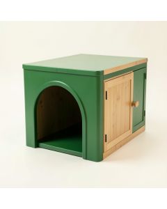 Glen Arc Empty Furniture-Style Litter Enclosure (synthetic illustration; no displayed measurements)