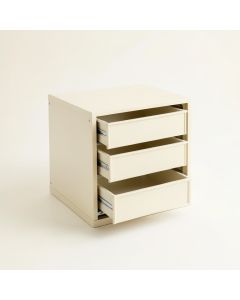 Olive Bluff Small-Parts Storage Drawer Cabinet - Ivory (synthetic illustration; no displayed measurements)