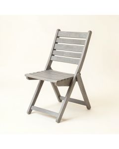 Cliff Dell Folding Outdoor Chair - Gray (synthetic illustration; no displayed measurements)
