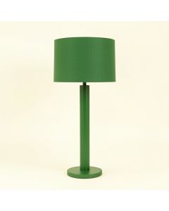 Cliff Bridge Floor Lamp With A Plain Fabric Shade - Green (synthetic illustration; no displayed measurements)