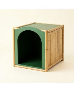Glen Falls Empty Furniture-Style Litter Enclosure - Green (synthetic illustration; no displayed measurements)