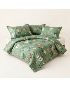 Botanical Floral Leaf 5 Piece Crib Bedding Set (synthetic illustration; no displayed measurements)